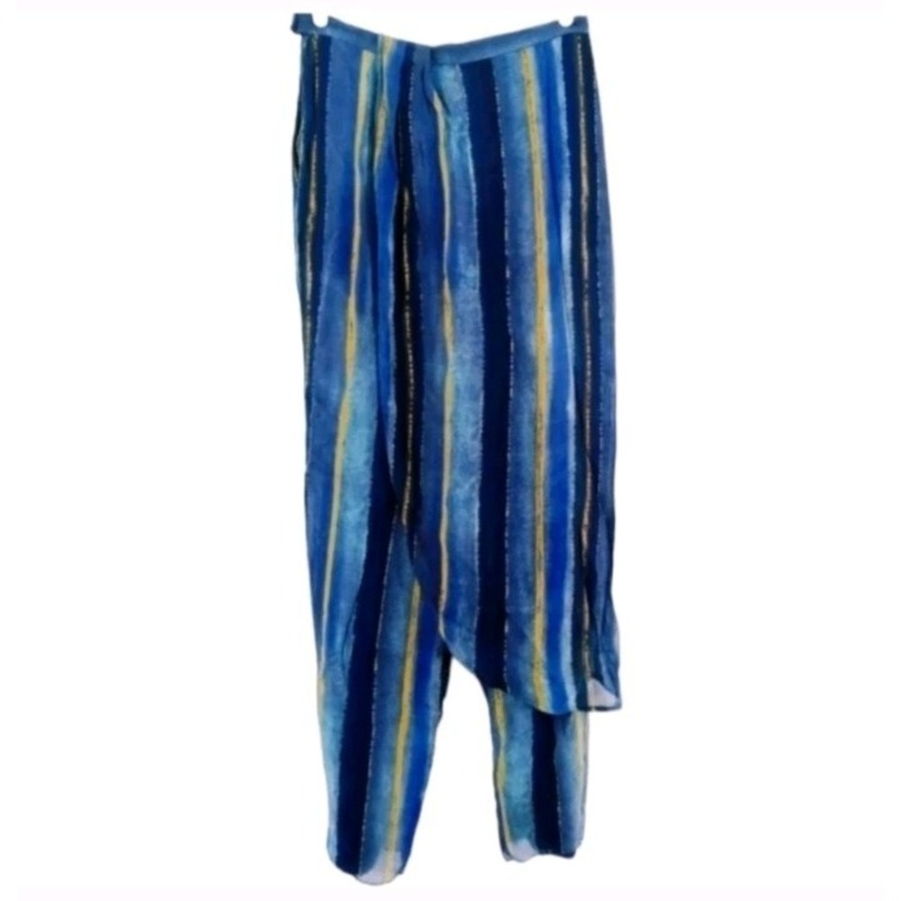 Giorgio Armani Le Collezioni Faux‎ Wrap Stripes Pants